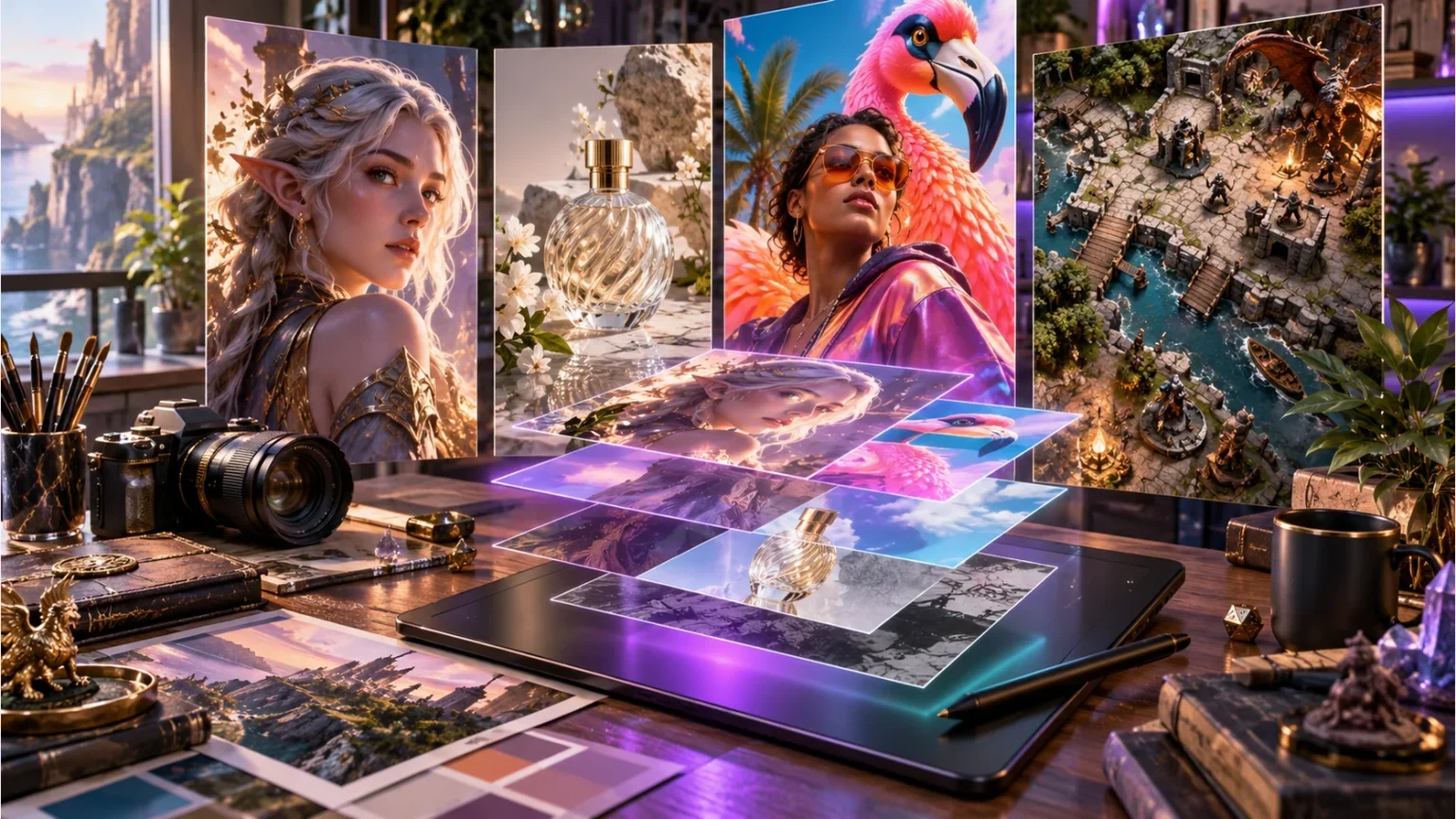 Professional Image System editorial illustration